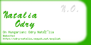 natalia odry business card